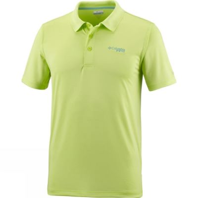 Camisa Columbia Low Drag Polo Hombre Verde - Chile SKL572690